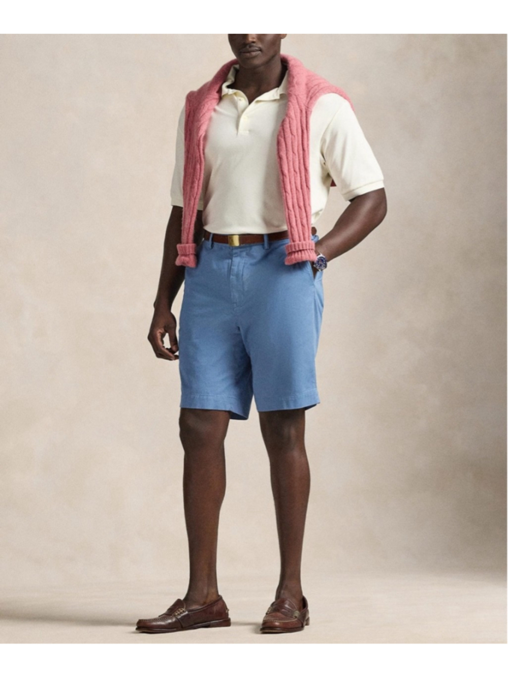 Polo Ralph Lauren Stretch Flat Front Chino Shorts Mens Size 40 BNWT Preppy Golf